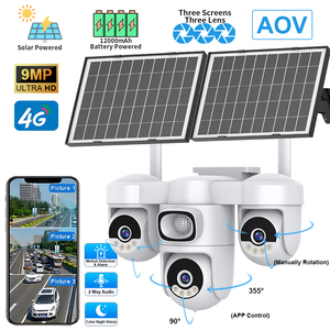 Cámara Solar 4G de Alta Capacidad con 1 Marco por Segundo, 12000 mAh, AG623SR, 9MP, Triple Lente, 6 Motores PTZ, Chip HiSilicon, Carcasa Resistente - Product Image 1