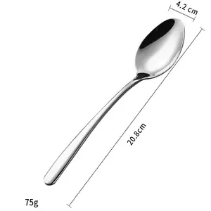 Manufacturer Wholesale Heavy Simple Thickened Stainless Steel Cutlery Silver Tableware For Hotels And Restaurants