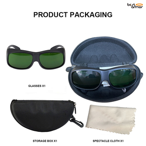 نظارات السلامة الصناعية 1064 نانومتر المضادة للليزر إطار نايلون مع ميزة مكافحة الضباب نظارات السلامة بالليزر لحماية العين - Product Image 3