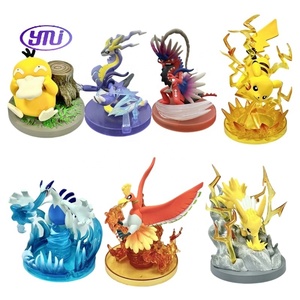 2024 septembre nouveau produit Pokemoned Anime <span class=keywords><strong>figurine</strong></span> scène de bataille 7 modèle PVC Statues et ornements - Product Image 2