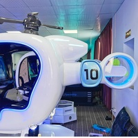 Simulador de Helicóptero Dinámico de Realidad Virtual, Máquina de Juego de Realidad Virtual Comercial para Salas de Experiencia, Parques de Atracciones, Salas de Juegos y Diversión en Casa
