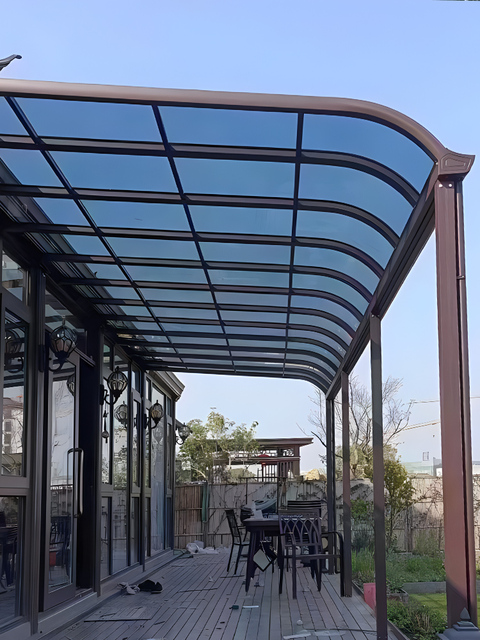 Clear Solid Polycarbonate Sheet Canopy Heavy Duty Plastic Bracket Manual Retractable Rain Awning for Outdoor Front Door Entry