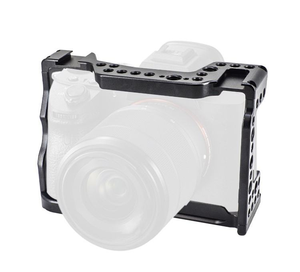 โครงกล้องอะลูมิเนียมอัลลอยสำหรับ <span class=keywords><strong>Sony</strong></span> A7R4 /<span class=keywords><strong>A7S3</strong></span>กันโคลงป้องกันเต็มรูปแบบพร้อมจุดยึดหลายจุดสำหรับการถ่ายวิดีโอ - Product Image 3