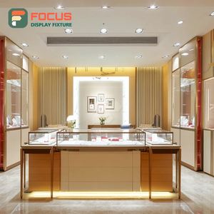 Custom Jewelry Store Interior Display Wood <b>Frame</b> Boutique Space Display Cabinet - Product Image 1