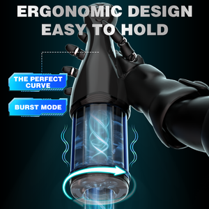 S-Hande Atacado Rotating Automatic Masturbadores Masculinos Masturbação Máquina Cup Vibração Sex <span class=keywords><strong>Toy</strong></span> para Homens - Product Image 2