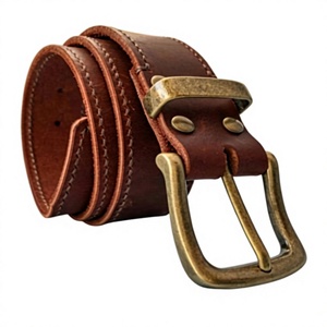 Cinturones de Cuero Genuino para Hombre de Último Diseño con Logotipo Personalizado, Hebilla Cuadrada de Acero, Estilo Vintage, Ecológicos y Duraderos - Product Image 5