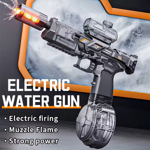 Pistolet à eau électrique lumineux et silencieux, pistolets à eau puissants, tir continu, jouets d'été, pistolet à eau d'extérieur - Product Image 2