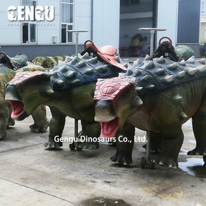 Dinosaurio metálico al aire libre para niños Parque Montar para la escuela Guardería Lugar público como aeropuerto o centro comercial - Product Image 6