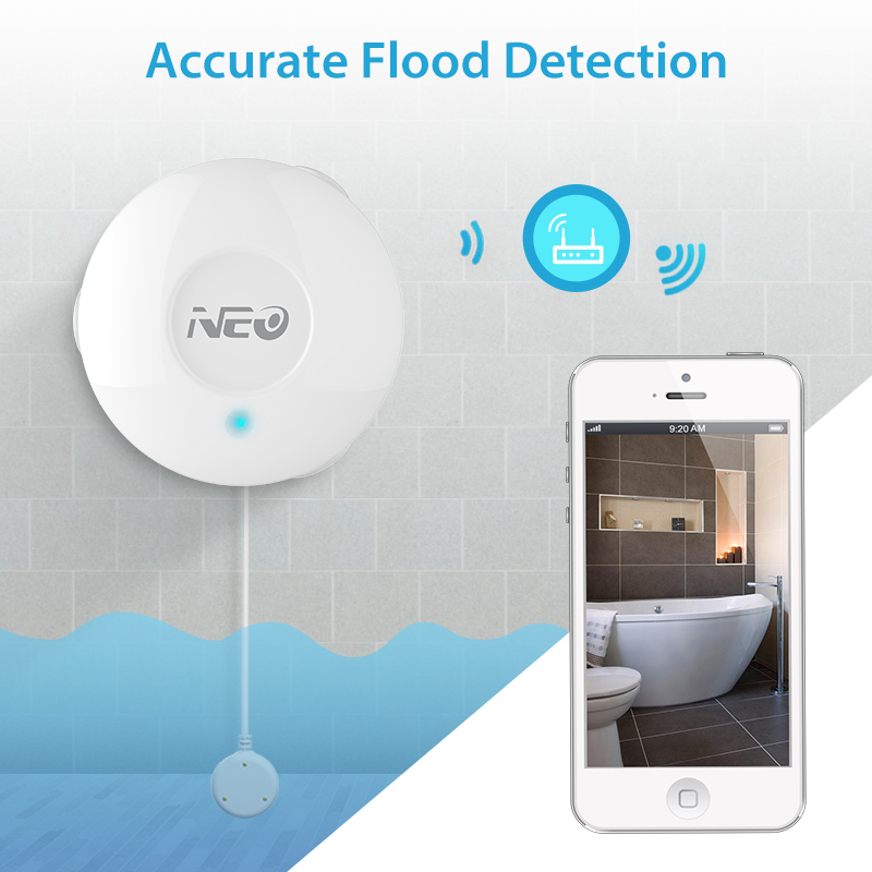 WiFi Smart Water Immersion Alarm Detector Smart Ho... – Vicedeal