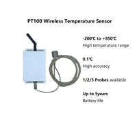 Sonde de température industrielle sans fil PT100 RTD étanche IP65 à haute température avec aimant, OEM ODM, portée LoRa 5 km, précision 0,1°C