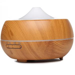 Diffuseur d'arômes transfrontalier 300 ml, grain de bois foncé avec lumière LED, humidificateur pour la maison et le bureau - Product Image 2