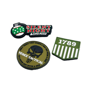 ODM Workshop User Defined 2D Soft Rubber Polyvinyl Chloride <b>Hook</b> Backing Specially Made Garment Emblem pvc patch - Product Image 1