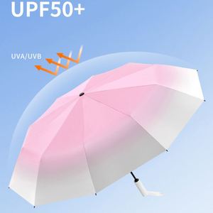 CJX654 Parapluie pliant coupe-vent anti-UV entièrement automatique à ouverture et fermeture automatiques pour l'extérieur, personnalisable en gros - Product Image 2