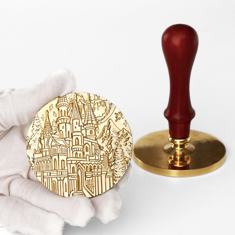 6cm Large Stamp Head - Multi-layered Castle