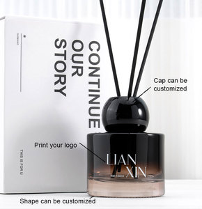 Rỗng tùy chỉnh xi lanh sậy khuếch tán chai bán buôn <span class=keywords><strong>100ml</strong></span> 150ml 200ml Đen sậy khuếch tán chai sang trọng - Product Image 6