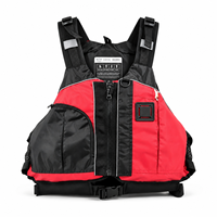Gilet de flottabilité pour kayak adulte avec poches, gilet de sport nautique réglable et réfléchissant pour le rafting et la navigation