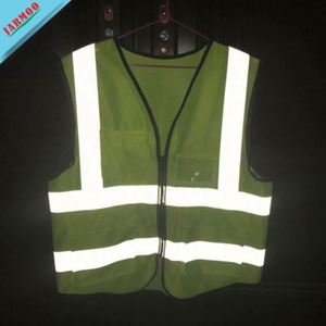 High Visibility Multi-Pocket Safety Vest Mesh Cloth <b>Fluorescent</b> Motorcycle <b>Clothing</b> Outdoor Reflective Vest Safety - Product Image 4