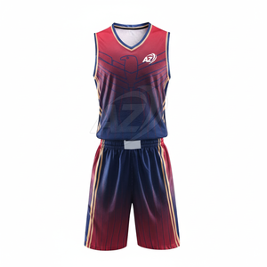 Uniforme de basket-ball en polyester 100% respirant à séchage rapide pour hommes, ensemble de vêtements de sport grande taille avec logo personnalisé, prix de gros - Product Image 1