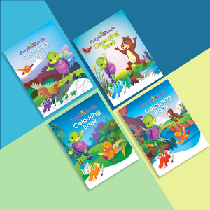 Trực tiếp từ nhà sản xuất Combo của 4 màu tím rùa giáo dục colouring sách vui vẻ học tập cho trẻ em 3-5 năm nhà máy tỷ lệ - Product Image 5