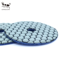 Disque de polissage à sec efficace LITTLE ANT de 3 pouces (80 mm) pour le renouvellement des surfaces de sol en quartz, granit et marbre
