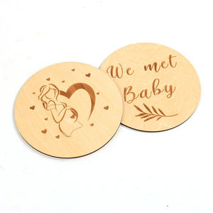 Cartes mensuelles de développement pour bébé en bois / Annonce de grossesse pour bébé et femme enceinte - Product Image 3