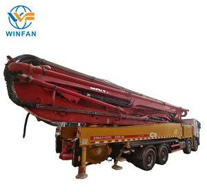 Camion pompe à béton diesel Sany SYM5449THB 560C-8A d'occasion, flèche de 56 m, véhicule de pompage de ciment haute pression, moteur OM470LA.6-56 - Product Image 5