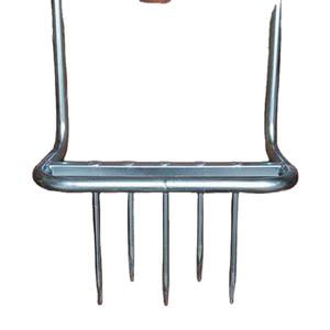 JH-Mech Heavy Duty 5 Dientes Manual Horquilla de mano Excavación Granja Jardín Acero inoxidable Horquilla ancha con mango - Product Image 1