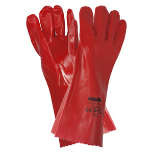 Guanti in PVC Rossi 35 cm. - Product Image 1