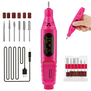 Multicolor Manicure 20000RPM Professional Rechargeable Cordless Brushless <b>Mini</b> Usb Nail Sander Nail <b>Drill</b> Pen with 6 Nail Bits - Product Image 5