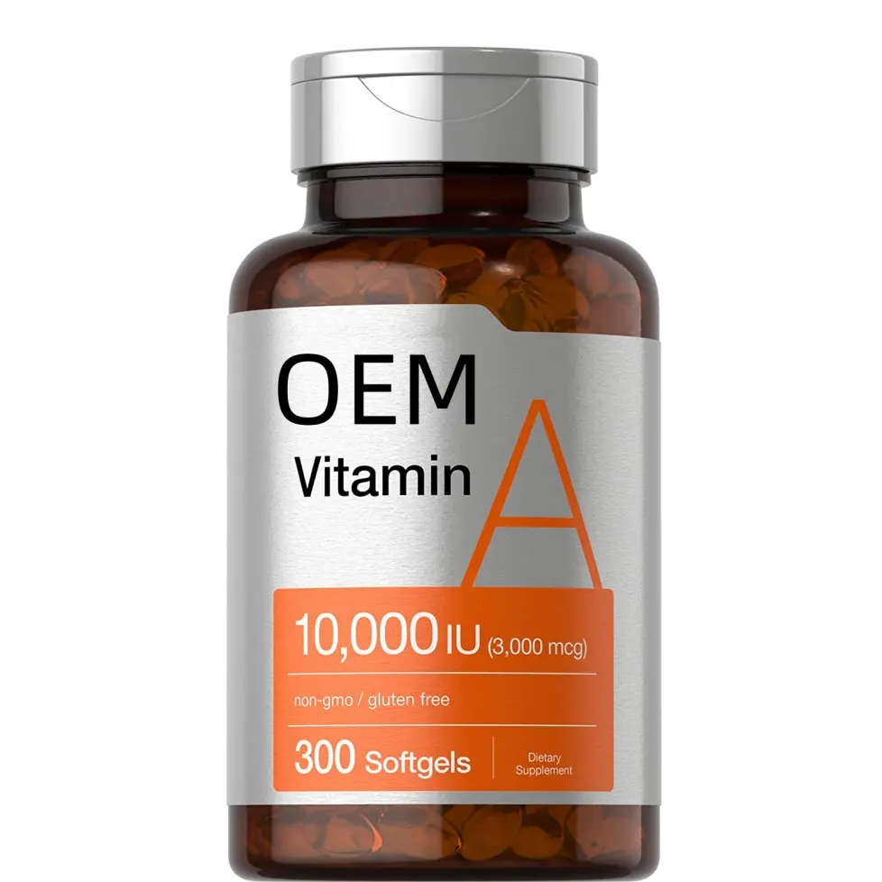 OEM, лидер продаж, 120 ПК, поддерживает здоровую кожу и глаза, антиоксидантную активность и иммунную систему, витамин А в капсулах