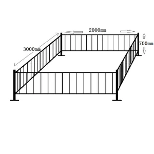 Animal husbandry fence livestock keeping panel hog pen finishing stall sheep farm barrier goat cow cattle barn keeping fences