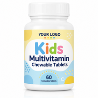 Tablet Multivitamin Anak Tablet Kunyah untuk Mendukung Pertumbuhan Tablet Vitamin Alami dengan Nutrisi Esensial Vital