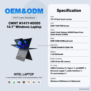 แล็ปท็อปธุรกิจหน้าจอสัมผัสแบบ4-<span class=keywords><strong>in</strong></span>-<span class=keywords><strong>1</strong></span> OEM พร้อม<span class=keywords><strong>14</strong></span>นิ้วพับได้360องศาและโน้ตบุ๊คสำหรับเล่นเกมพร้อมแรม16และ SSD 2TB - Product Image 3