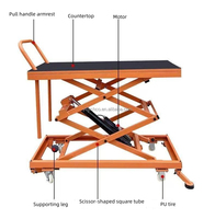 Plateforme élévatrice mobile hydraulique de 1,5 m de hauteur, capacité 250 kg, pour pose de carrelage, échelle télescopique à ciseaux