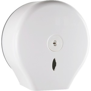 Fengjie Large Roll Tissue Holder <b>Wall</b> <b>Mounted</b> No Drill Required White Round Multipurpose Paper Holder - Product Image 2