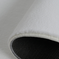 Hochwertiger Moderner Kunstfell-Teppich Weiß Polyester Rutschfest Dicker Mittelfloriger Wohnzimmerteppich für den Hausgebrauch