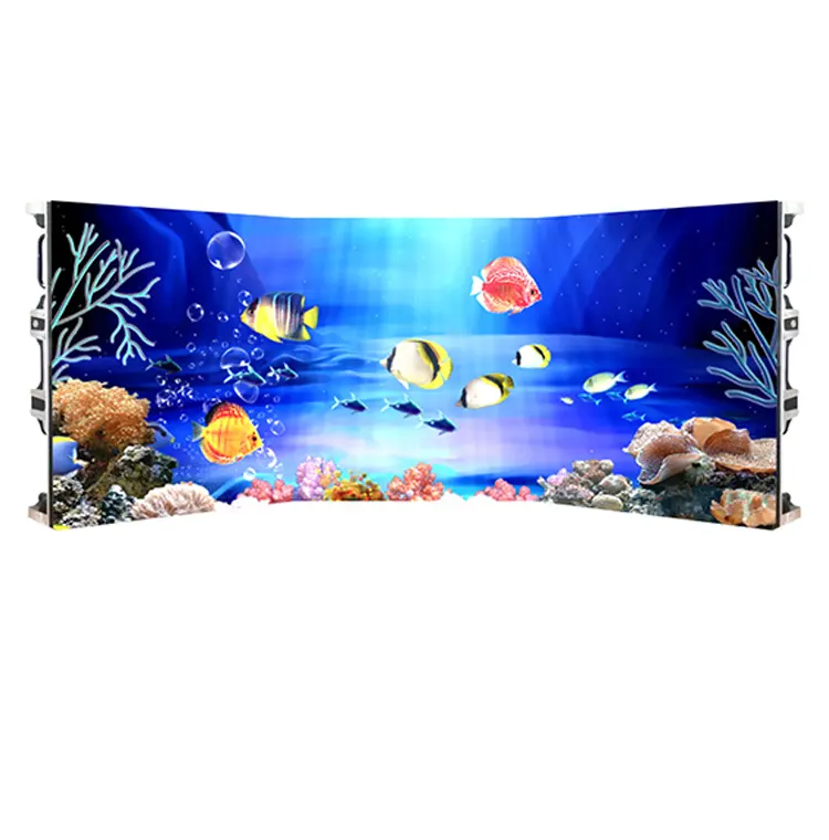 LED video wall indoor smd full color glass curtain led display transparent interactive wall display