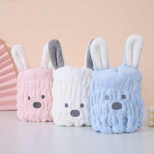 <span class=keywords><strong>Serviette</strong></span> de séchage pour cheveux de bébé, bonnet de séchage pour cheveux d'enfants, bonnet de séchage pour cheveux épais et super absorbant pour femmes, style parent-enfant, séchage rapide sans souffler - Product Image 3