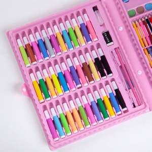 Luo – ensemble de peinture et de <span class=keywords><strong>dessin</strong></span>, crayons de couleur, aquarelle, stylos pour enfants, étudiants, ensemble d'artiste, pinceaux de peinture, 150 pièces - Product Image 3