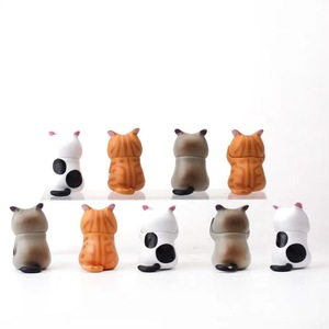 Set di 9 Pezzi Decorativi di Simpatici Gattini Cartoon in PVC, Statuette di <span class=keywords><strong>Gatti</strong></span> in Azione - Product Image 3