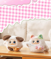 Ensemble de jouets en peluche intelligents IA 4 en 1 avec chat vocal IA GPT - Compagnon émotionnel interactif en peluche Chat Chien Lapin Panda