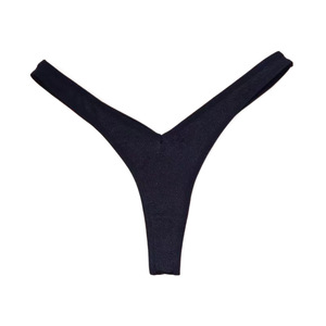 String sexy pour femmes de style européen et américain, culotte en coton respirante sexy sans couture de couleur unie à taille basse en forme de Y - Product Image 5