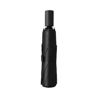 Parapluie de Voyage pour Adultes avec Logo Personnalisable Imprimé, Moderne, Entièrement Automatique, Pliable en Trois, Parapluie de Soleil et de Pluie de Golf en Bois et Fer