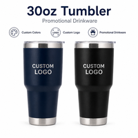 Gobelet isotherme en acier inoxydable de 30 oz avec logo personnalisé, tasse à café à double paroi sous vide pour cadeaux d'entreprise et promotions