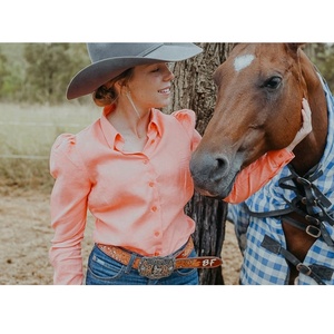 <span class=keywords><strong>Camicia</strong></span> da <span class=keywords><strong>donna</strong></span> a maniche lunghe in <span class=keywords><strong>lino</strong></span> <span class=keywords><strong>arancione</strong></span> bruciato <span class=keywords><strong>camicia</strong></span> di <span class=keywords><strong>lino</strong></span> manica lunga abbottonata <span class=keywords><strong>camicia</strong></span> da lavoro Country - Product Image 4