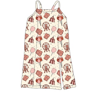 Robe à volants imprimée ODM en gros, dos nu, pour petites filles, modèles de jupes et de robes pour bébés et enfants - Product Image 6