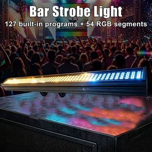 Barre LED matricielle à <span class=keywords><strong>54</strong></span> segments, lumière stroboscopique RGBWA DMX512 RDM, gradation 32 bits, CE, aluminium, pour théâtre, église, auditorium, scène, OEM personnalisé - Product Image 2