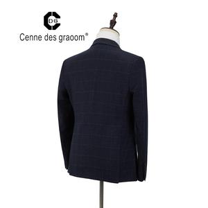 <span class=keywords><strong>Costume</strong></span> 3 pièces de <span class=keywords><strong>mariage</strong></span> pour <span class=keywords><strong>homme</strong></span>, coupe cintrée, en tissu à carreaux de haute qualité, manteau à revers, <span class=keywords><strong>costume</strong></span> de dîner pour printemps - Product Image 5