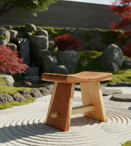 Taburete curvo de madera de suar esculpida que combina comodidad ergonómica, belleza de vetas tropicales y artesanía experta para interiores de lujo. - Product Image 4