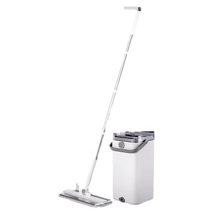 Custom Zero Dirty Water <b>Flat</b> <b>Mop</b> With Wringer For Wooden Floors Home Use Warm White Gray Rectangle 2.3kg - Product Image 2